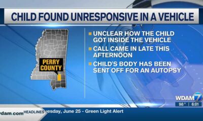 Death investigation begins after child found unresponsive in vehicle in Perry Co.