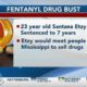 Louisiana man sentenced to 7 years after attempting to distribute fentanyl into Mississippi