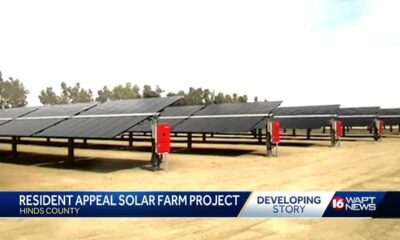 Residents protest the solar farm project