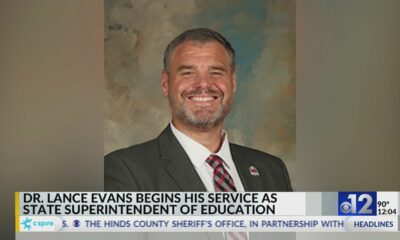 Lance Evans begins serving as state superintendent of education