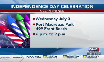 Happening July 4: City of Ocean Springs hosting Independence Day Celebration and Fireworks