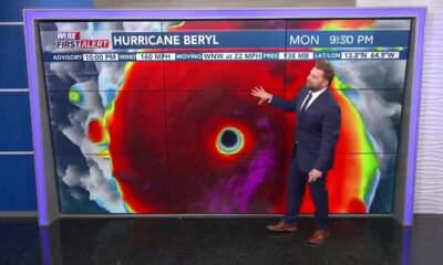 Beryl intensifies to earliest Cat 5 on record, excessive heat expected Tuesday