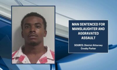 Biloxi man sentenced for manslaughter and aggravated assault
