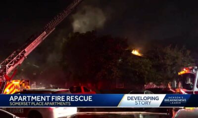 Fire destroys Jackson apartment building