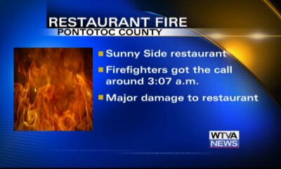 Fire damaged popular restaurant in Pontotoc County