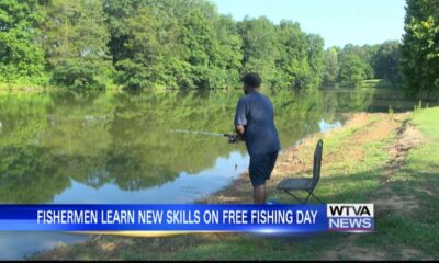 Free fishing day gives fishermen a chance to learn new skills