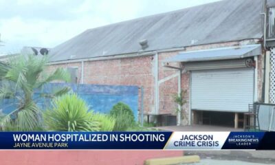 Woman hospitalized after park shooting