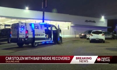 Car stolen with an infant inside at Jackson gas station