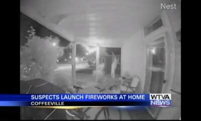 Suspects launched fireworks at home in Coffeeville