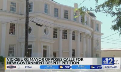 Vicksburg mayor opposes calls for new government despite petition