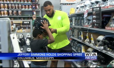 Former Mississippi State Bulldog Jeffery Simmons holds shopping spree
