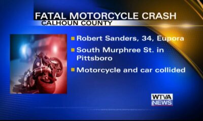 Motorcyclist killed in Calhoun County wreck