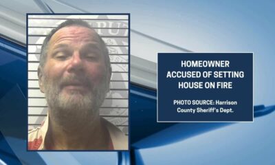 Biloxi man accused of setting his house on fire