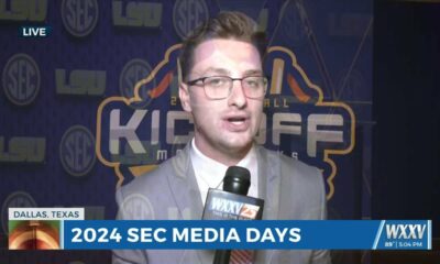 WXXV Sports Director Jevan McCoskey has a live report from SEC Media Days