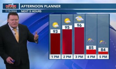 7/15 - Rex's Monday Midday Forecast