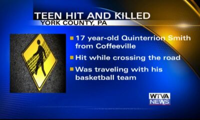 Coffeeville teen athlete killed after being struck by vehicle in Pennsylvania