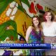 Students complete a mural project for Mississippi State