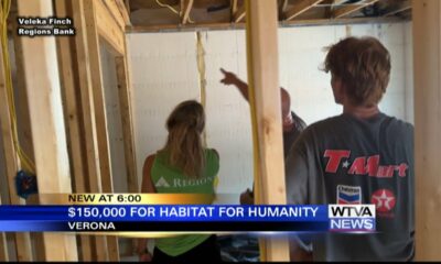 $150,000 granted to Northeast Mississippi Habitat for Humanity