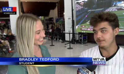 WTVA speaks with MSU student at launch party of new college football video game