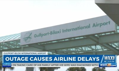 Outage causing airline delays at Gulfport Biloxi International Airport