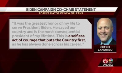 Biden Co-CHair Mitch Landrieu reacts to Biden decision to end bid