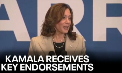 Kamala Harris endorsed by Biden, other top Democrats