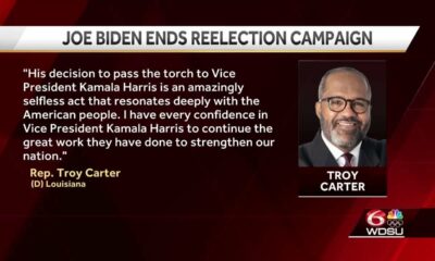 US Congressman Troy Carter responds to President Biden's announcement