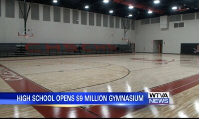Caledonia High School had a walkthrough for their brand-new gymnasium