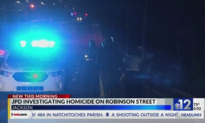 Jackson police investigate homicide on Robinson Street