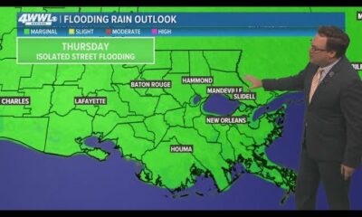 New Orleans Weather: Street flooding threats remain as rain chances taper, hot temps return