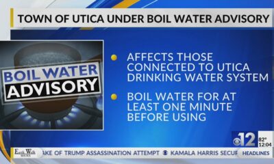 Boil water noticed issued for Town of Utica