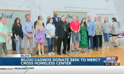 Biloxi casinos donate K in cash and kind to Mercy Cross Homeless Center
