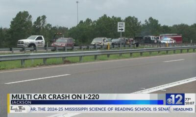 Multi-car crash on I-220 in Jackson on Wednesday