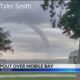 Waterspout spotted over Mobile Bay