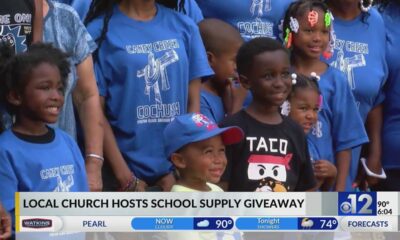 Jackson church holds school supply giveaway