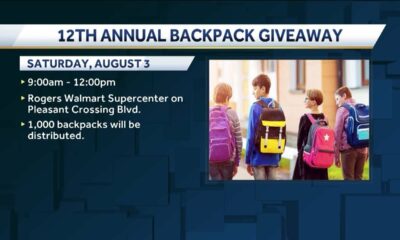 40/29 and the Arkansas CW team up for backpack giveaway