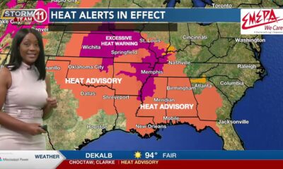 FIRST ALERT: Another day with heat index values at or over 105 degrees