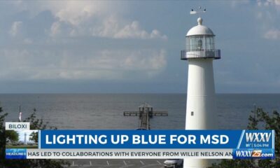 Lighting up blue for World MSD Day