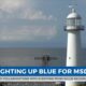 Lighting up blue for World MSD Day