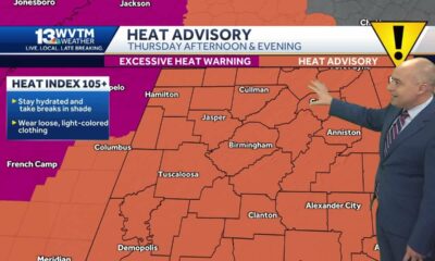 Dangerously hot weather in Alabama's forecast through the rest of the week and a tropical system …