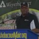 Transportation Commissioner Willie Simmons speaks at 2024 Neshoba County Fair