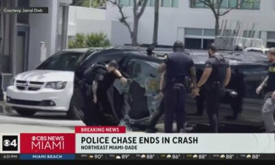 Police chase comes to end with rollover crash in Miami