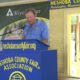 U.S. Senate candidate Ty Pinkins speaks at 2024 Neshoba County Fair