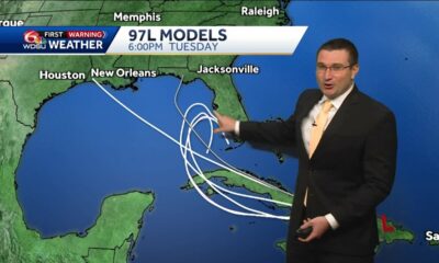 Invest 97L shifts towards the West, path still uncertain