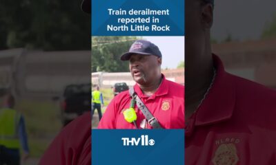 Train derailment reported in North Little Rock