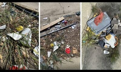 Catch basins on I-10 near where New Orleans meets Metairie are full of junk