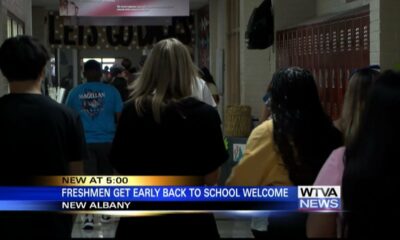 New Albany High School freshmen receive early welcome at school with fun-filled activities