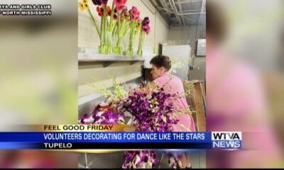 Volunteers decorating for Dance Like The Stars