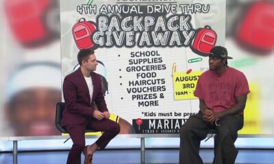 Lakers power forward and Houston-native Jarred Vanderbilt talks about 4th annual backpack giveaway