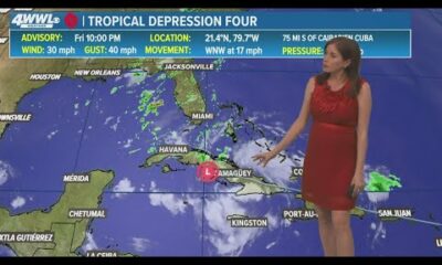 TD 4 forms, could become hurricane by expected Florida landfall
